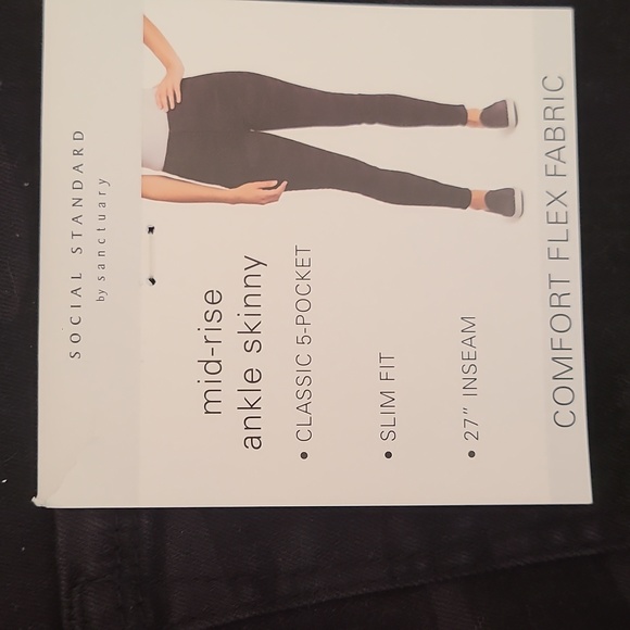 NWT Social Standard by Sanctuary size 10 Black/Camo Jeans - Picture 10 of 10
